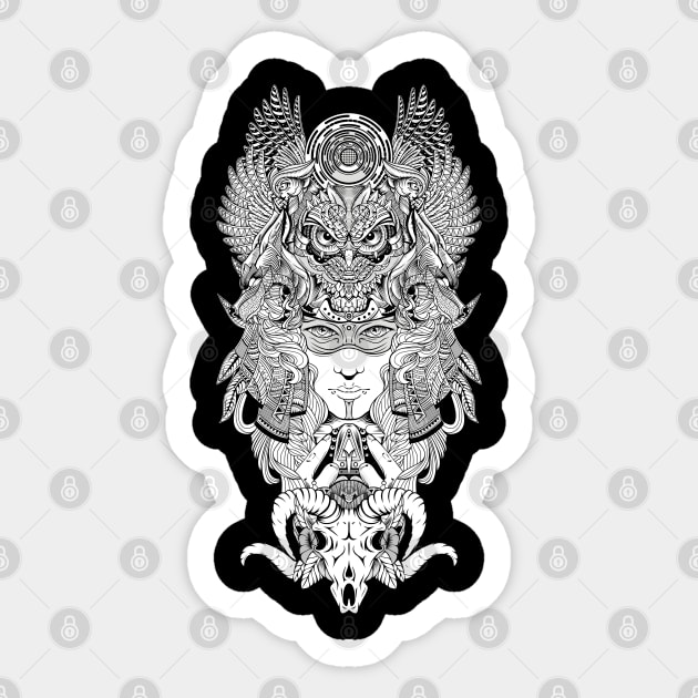 Knight Owl Sticker by bobyberto